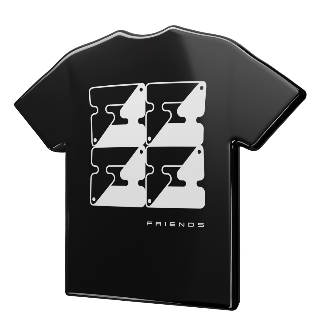 Ying Yang Block tee, Black, back