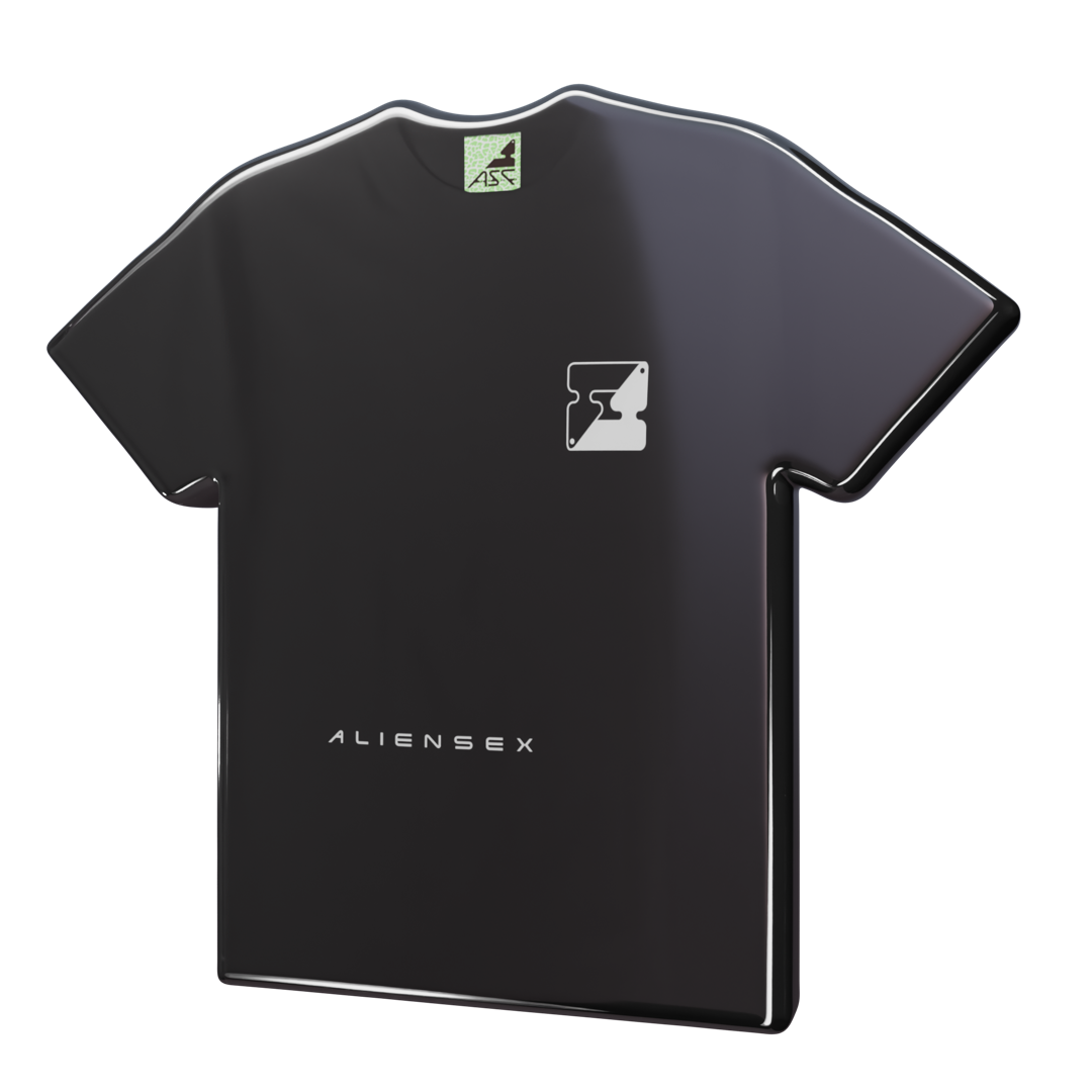 Ying Yang Block tee, Black, front