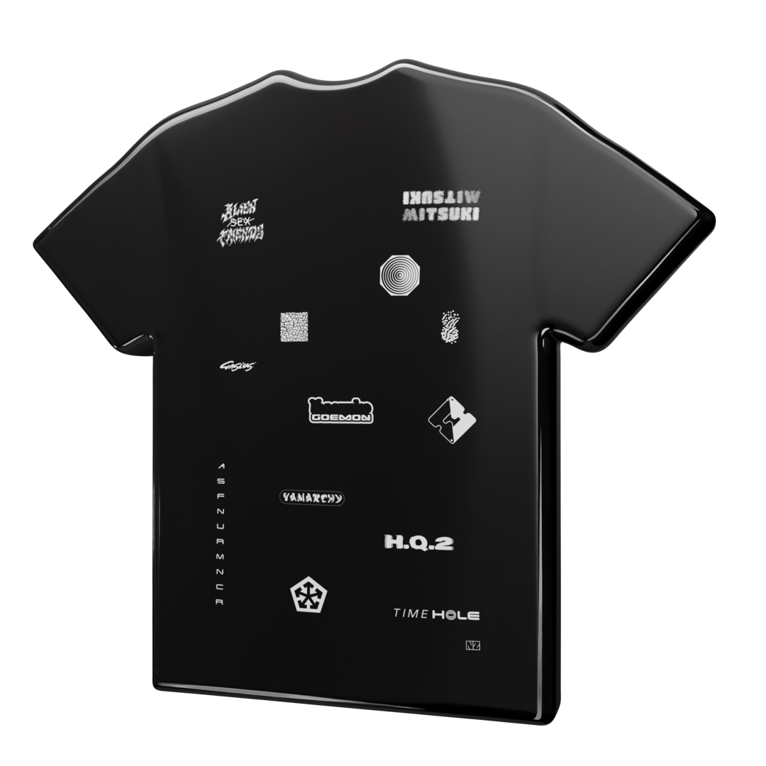 A.S. Friends tee, Black, back