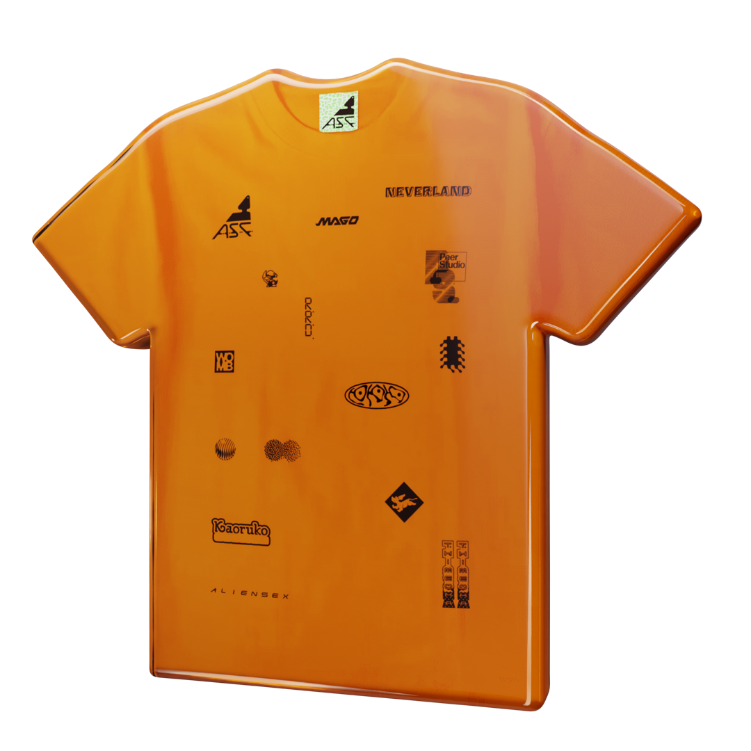 A.S. Friends tee, Orange, front