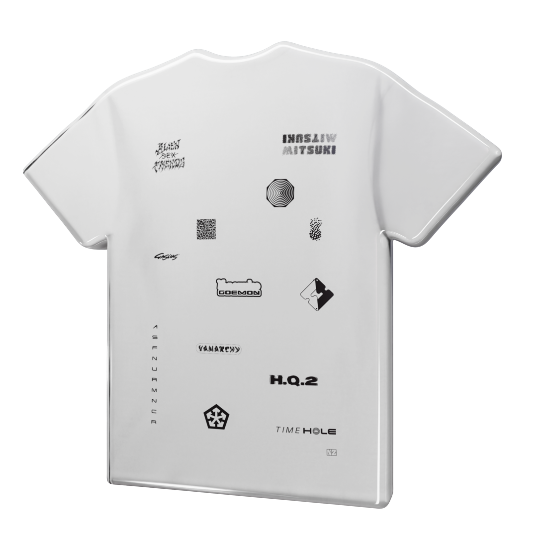 A.S. Friends tee, White, back