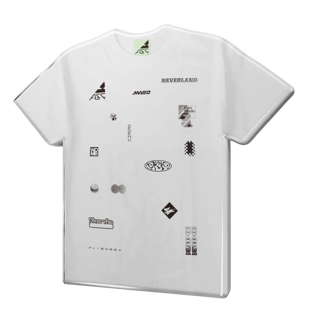 A.S. Friends tee, White, front