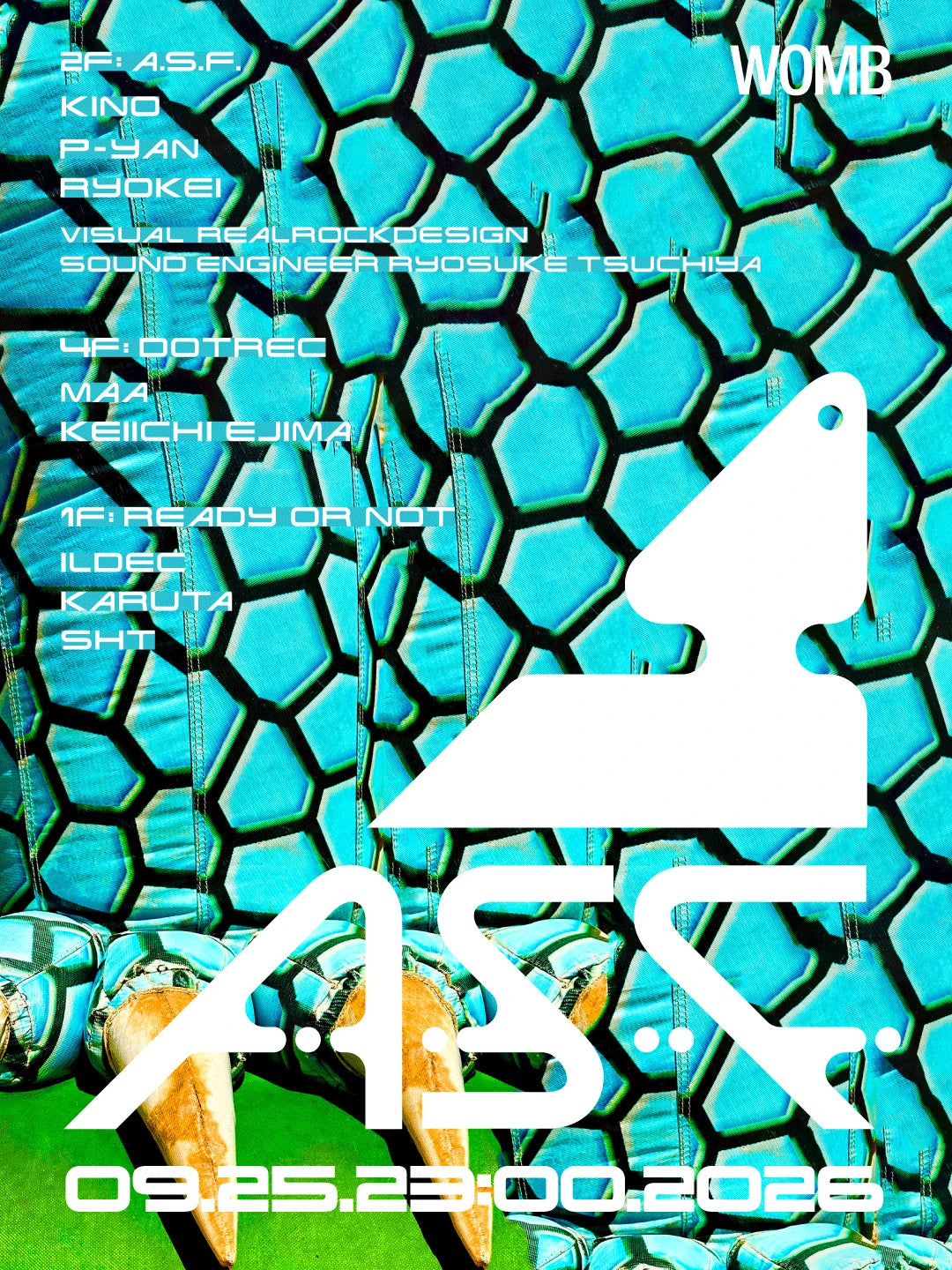 A.S.F. Next Party flyer — 2026-09-25 FRI, WOMB