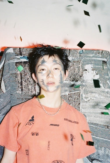 A.S.F. Look &mdash; model wearing A.S. Friends tee, Orange &mdash; LOOKS &ldquo;OUT OF CLUB&rdquo; 13/25